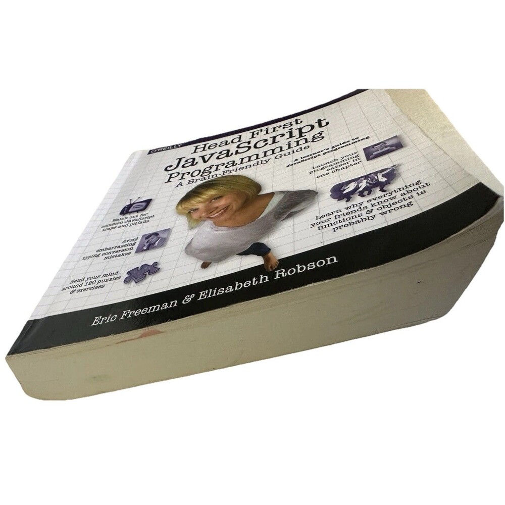 Head First JavaScript Programming O’Reilly Freeman Robson Paperback Book - Picture 3 of 5